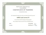 ASME IX Training Cert